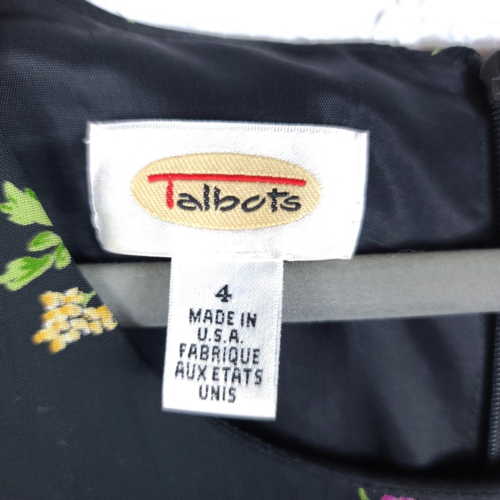 Vintage Talbots Floral Cottagecore Zipper Dress - Picture 4 of 8